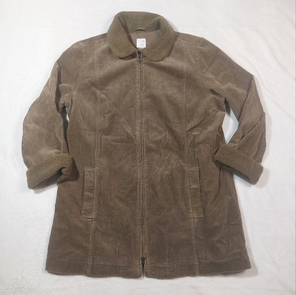 J. Jill Heritage Tumbled Cord Coat size Large - Picture 1 of 7